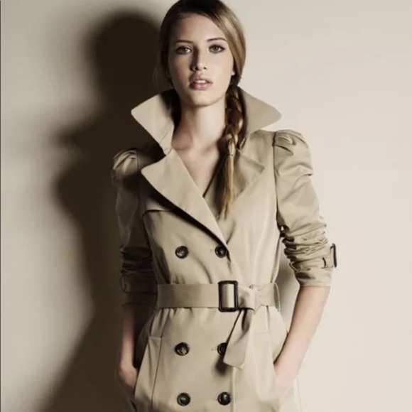 Zara Jackets & Blazers - New Zara puff shoulder trench coat
